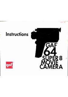 GAF 64 R manual. Camera Instructions.
